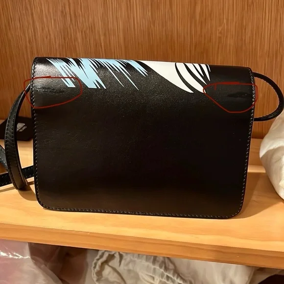 Moschino Graphic Black and Red Crossbody Bag - Picture 12 of 12